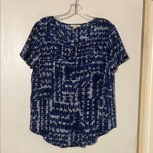 Pleione Anthropologie short sleeve blouse